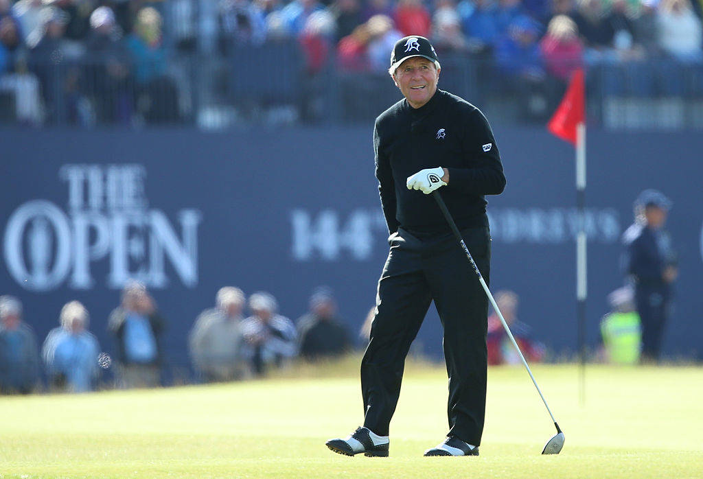 Gary Player in the Champion Golfers' Challenge at The Open in 2015